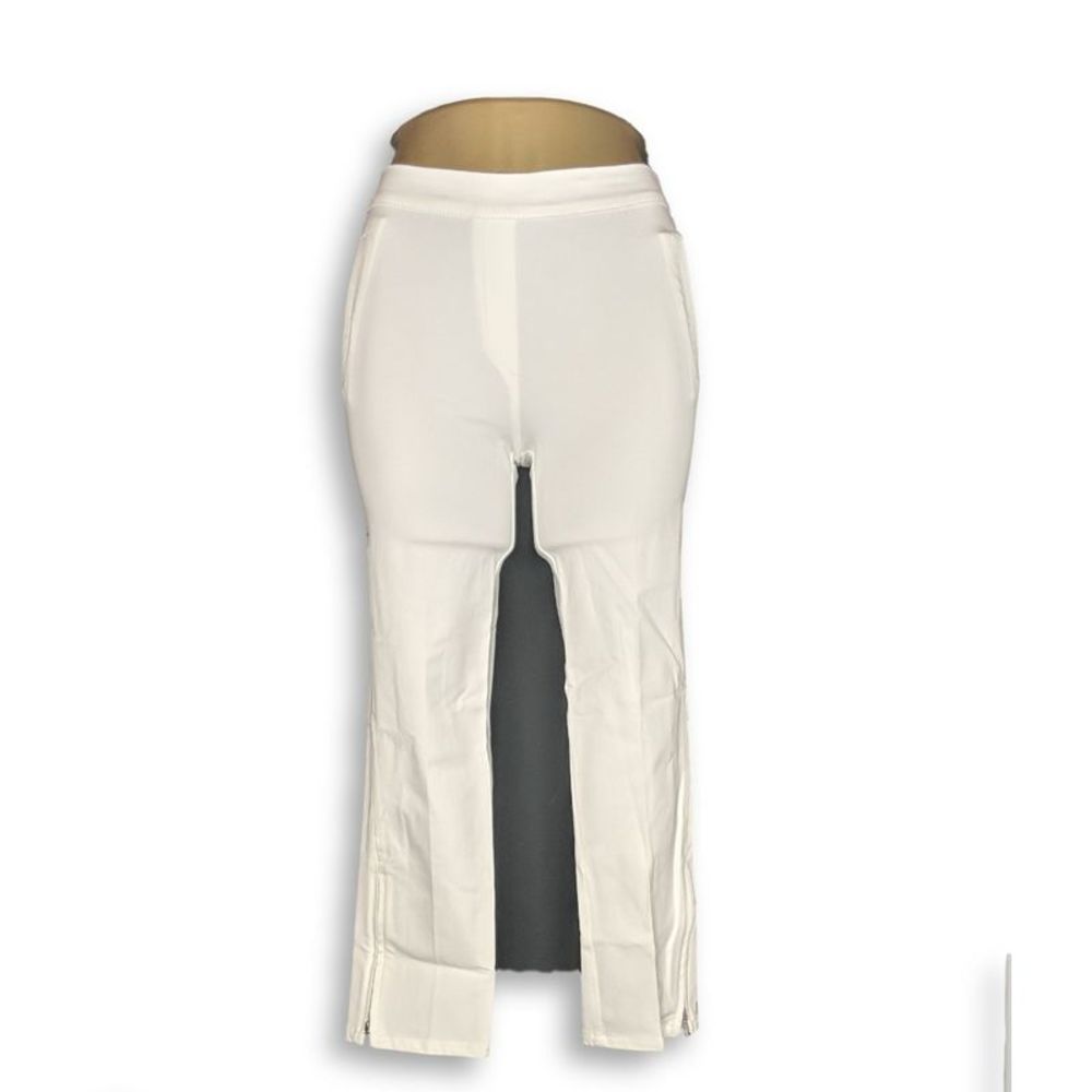 Isaac Mizrahi Live! Women's Petite Pants 0P 24/7 Stretch Ankle White A286113